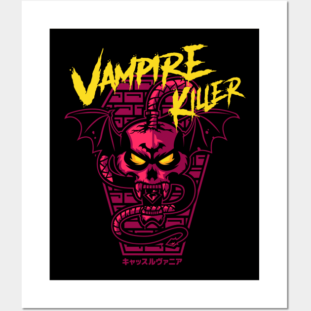 Vampire Killer (Purple) Wall Art by demonigote